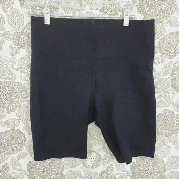 Loft Womens Black Stretch Legging Shorts Size M - Picture 1 of 6